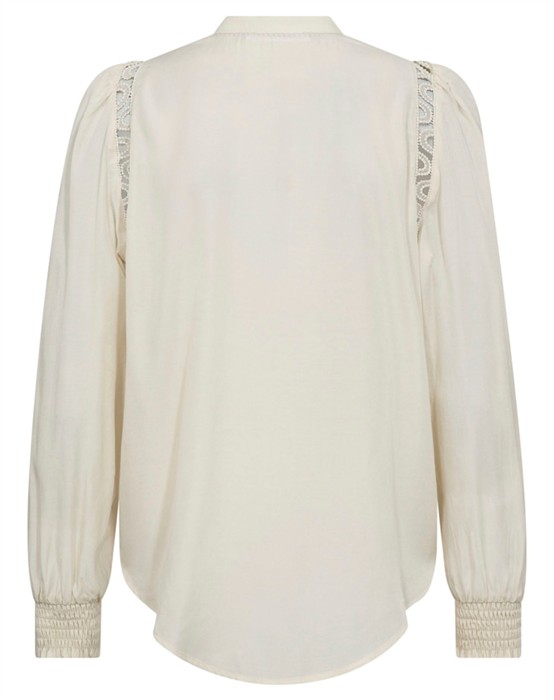 Aila CC Lace Skjorte - Off White